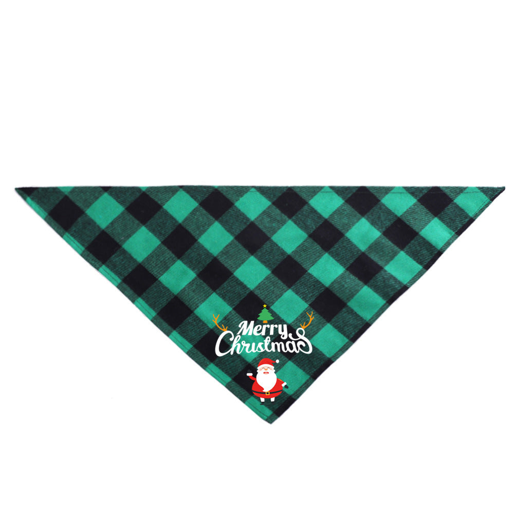 Christmas Pet Saliva Towel DIY Dog Triangle