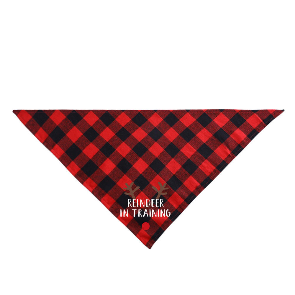 Christmas Pet Saliva Towel DIY Dog Triangle