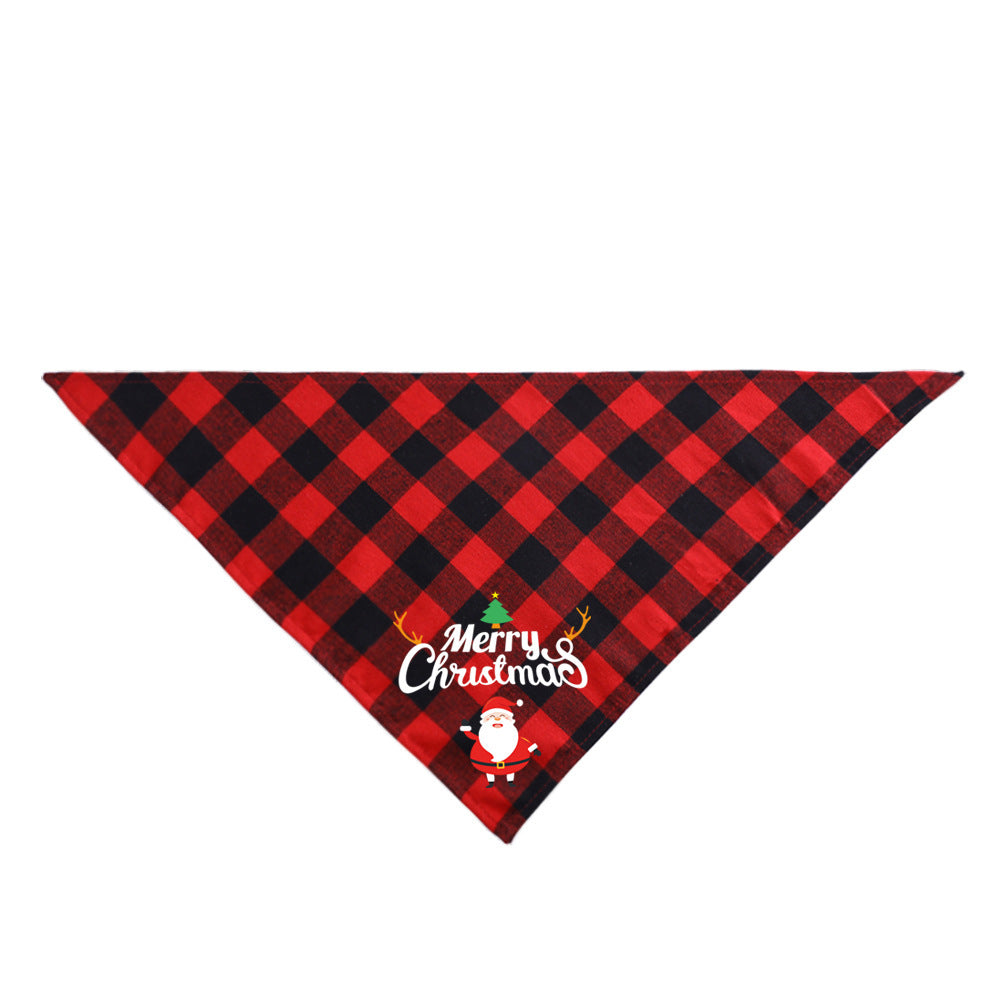 Christmas Pet Saliva Towel DIY Dog Triangle