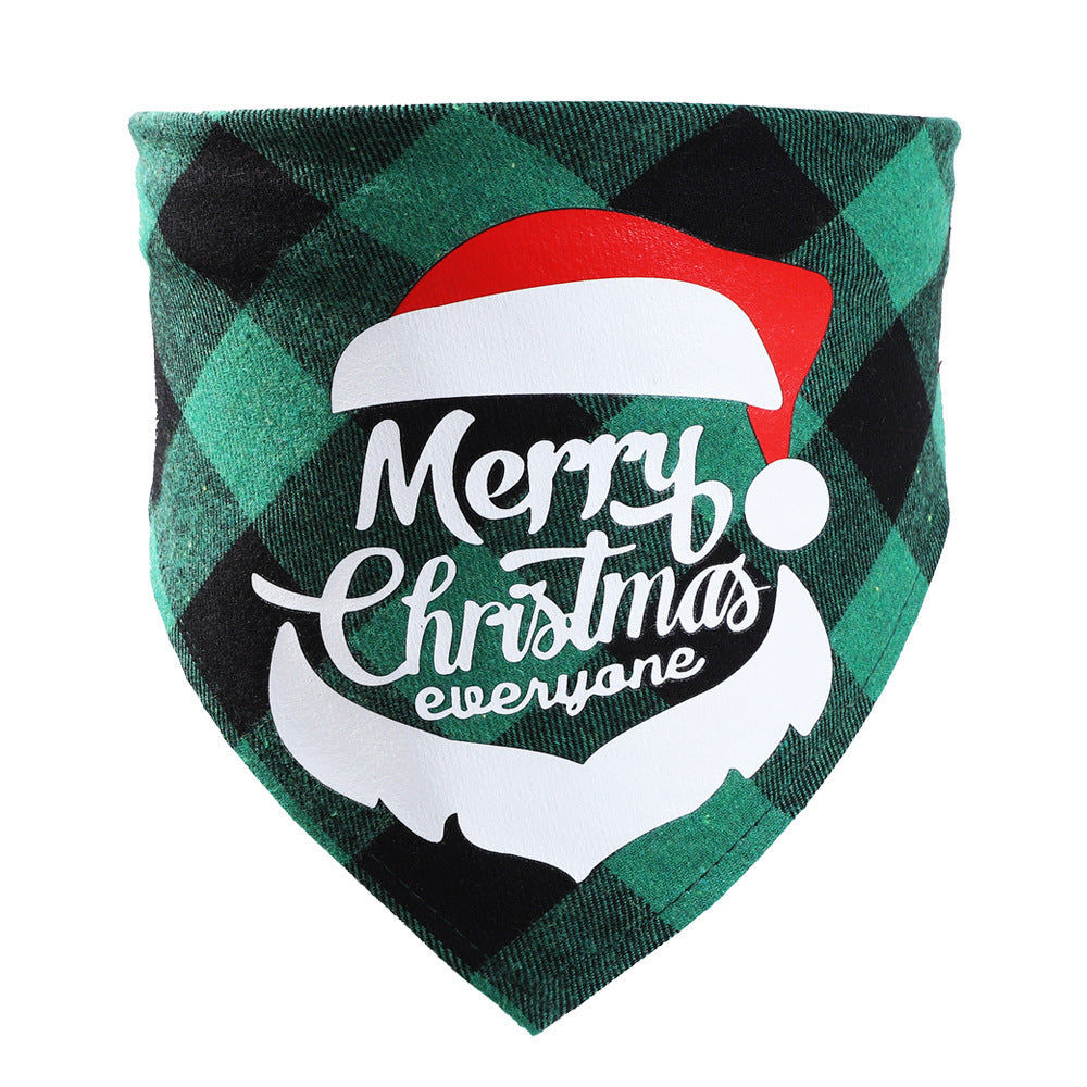 Christmas Pet Saliva Towel DIY Dog Triangle