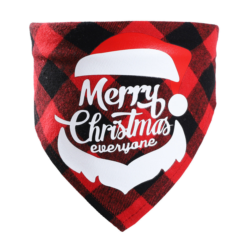 Christmas Pet Saliva Towel DIY Dog Triangle