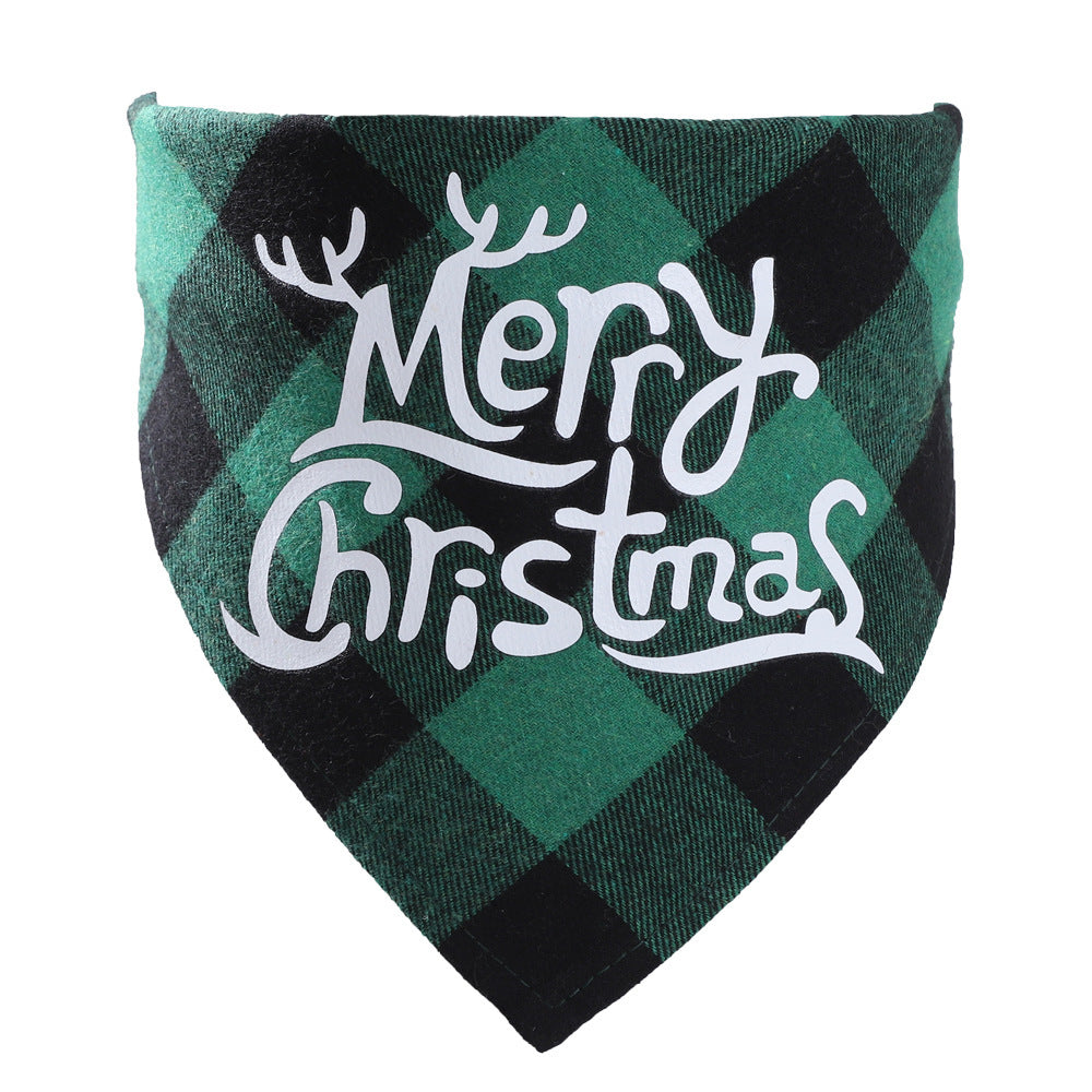 Christmas Pet Saliva Towel DIY Dog Triangle