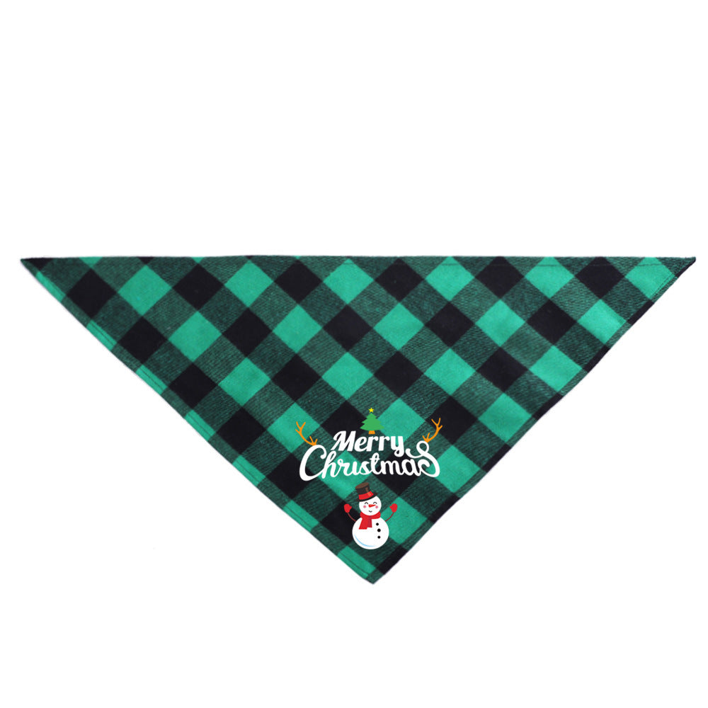 Christmas Pet Saliva Towel DIY Dog Triangle